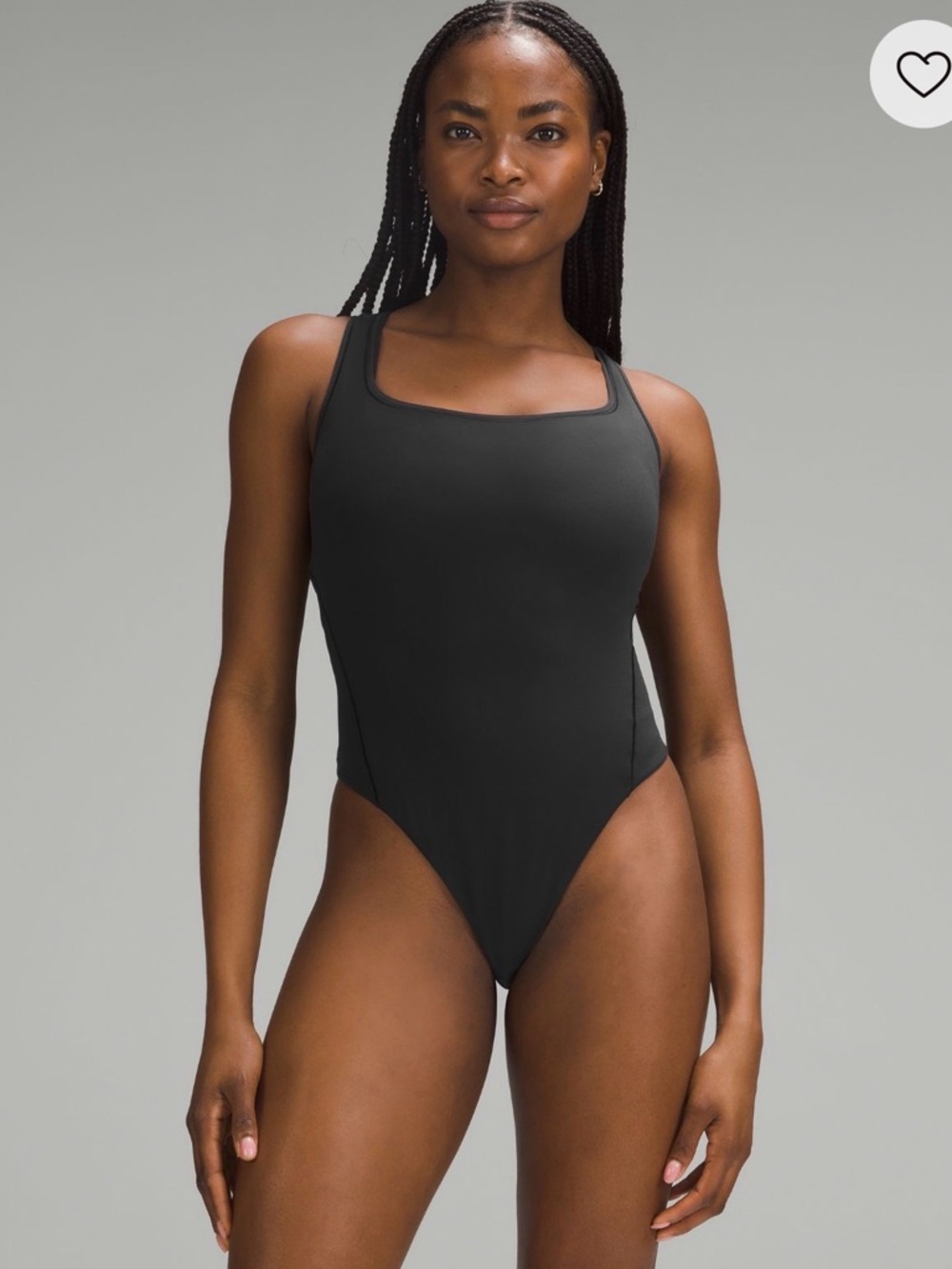 lululemon athletica Black Square-Neck One-Piece Swimsuit